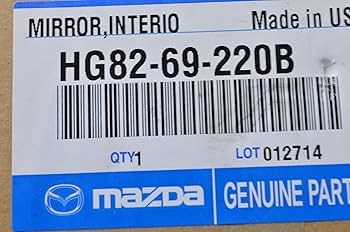 Amazon.com: Mazda Rear View Mirror - HG82-69-220B : Automotive